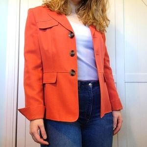 Le Suit Orange Blazer